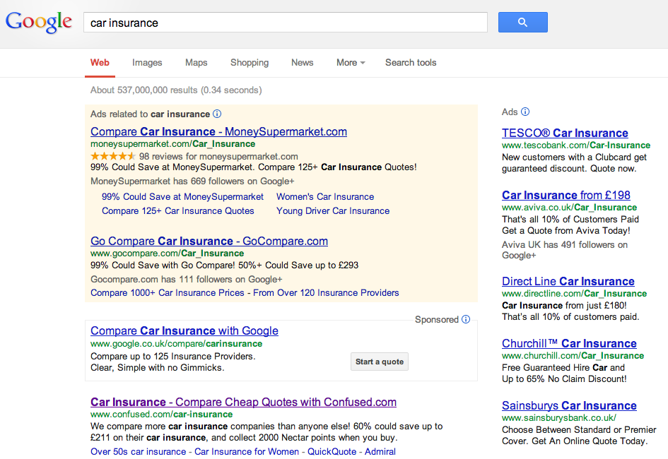 Compare com. Контекстная реклама Google примеры. Рекламная выдача гугл. Пометка ad в рекламе что это.
