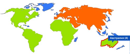 Мировая карта блогов