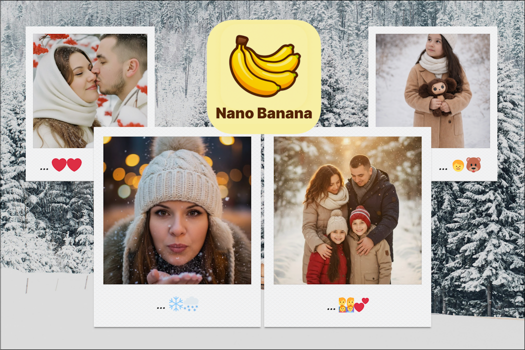 24 промпта для ИИ-фотосессии с вашим лицом: зимние тренды Nano Banana 2026