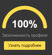 100%-й профиль в Яндекс Справочнике