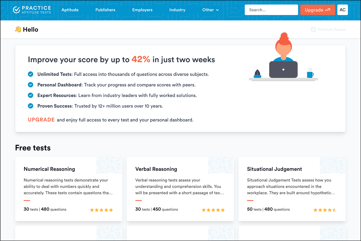 Practice Aptitude Tests примеры тестов
