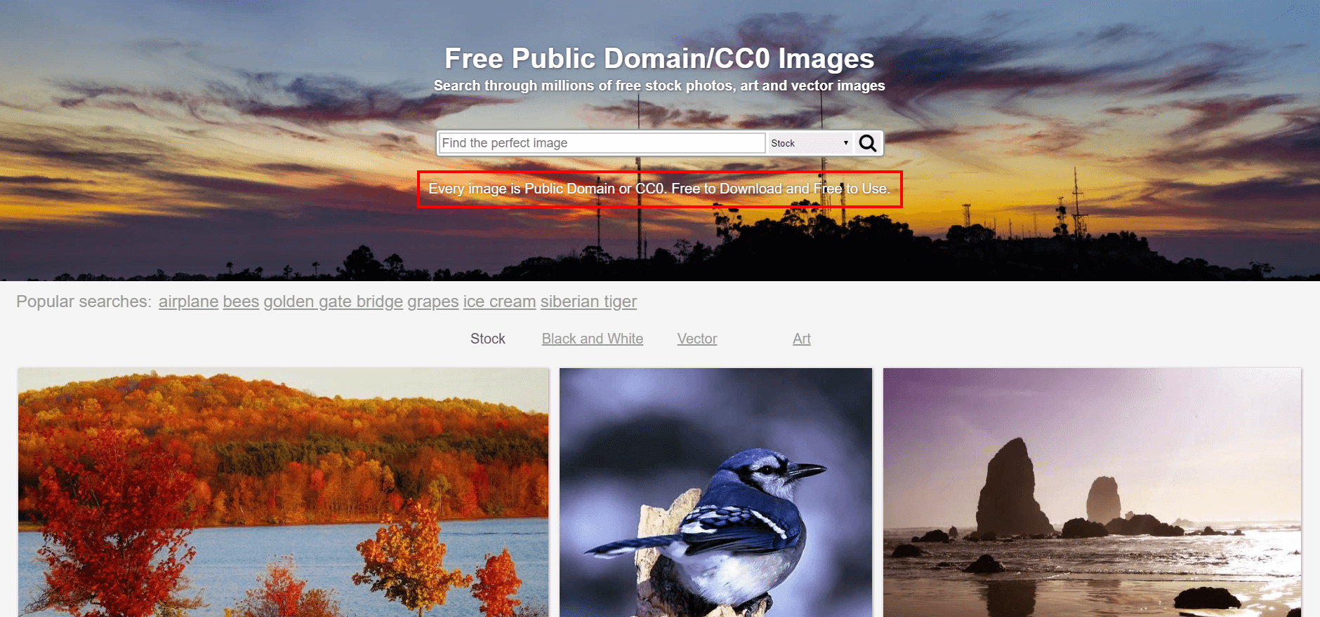 Пример сайта с изображениями, находящимися в общественном достоянии.png