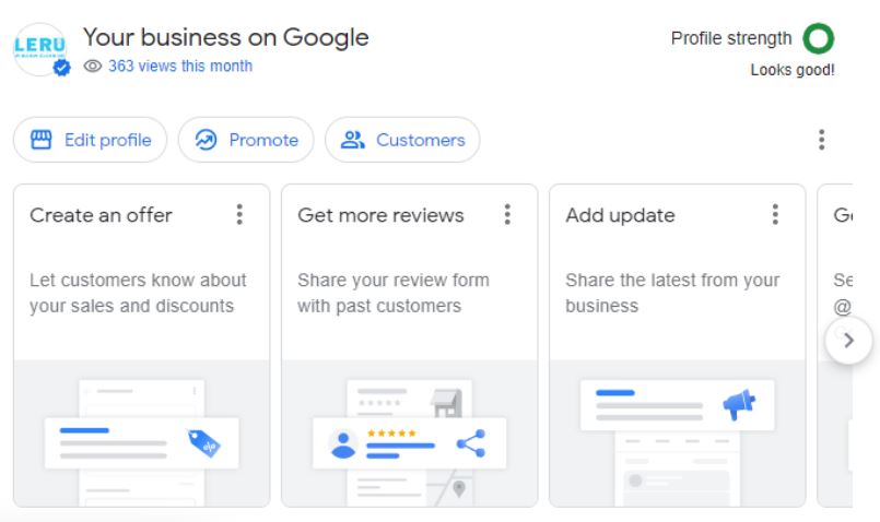 Google добавил виджет «Сила профиля» для бизнес-профилей