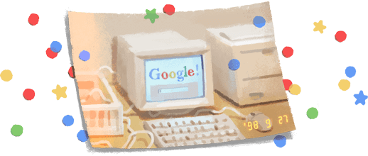 Google отмечает день рождения, 21 год