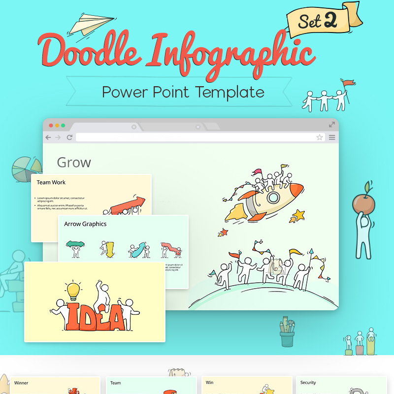 Doodle Infographic Set