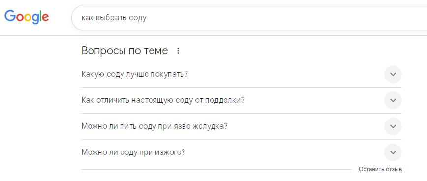 Запросы Google