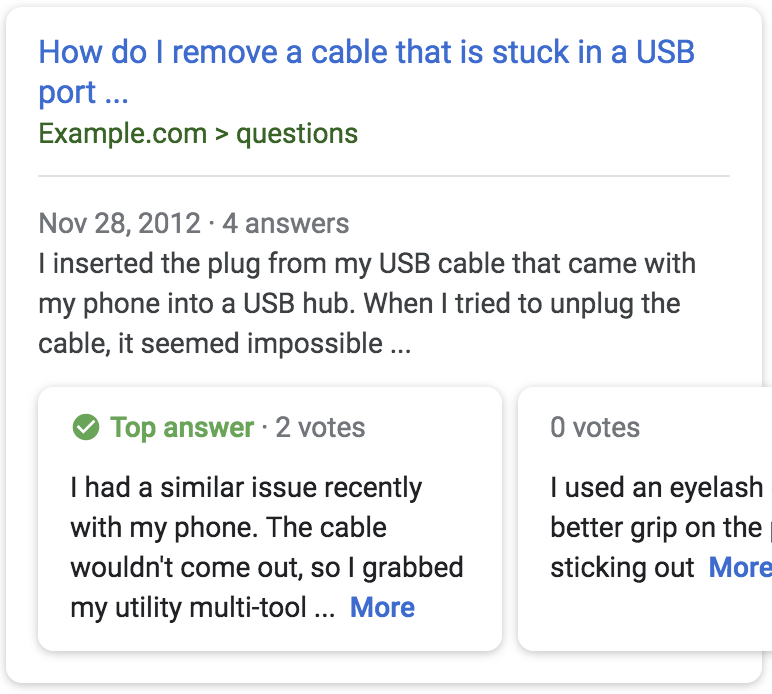 Google запустил новые расширенные сниппеты «Вопросы и ответы»