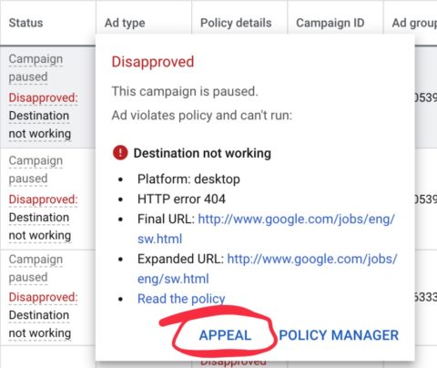 Google Ads упростил подачу апелляций по отклоненным и ограниченным объявлениям