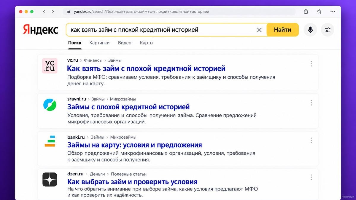 Выдача Яндекса