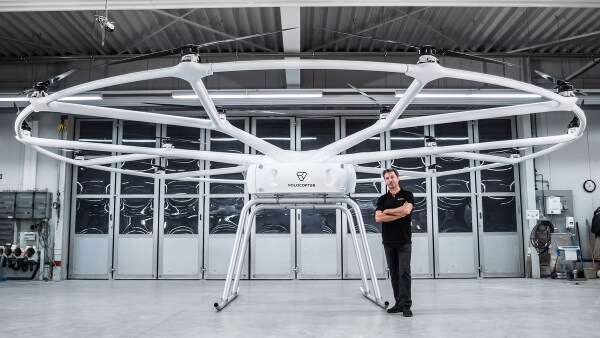 Компания Volocopter разработала гигантский дрон для грузоперевозок