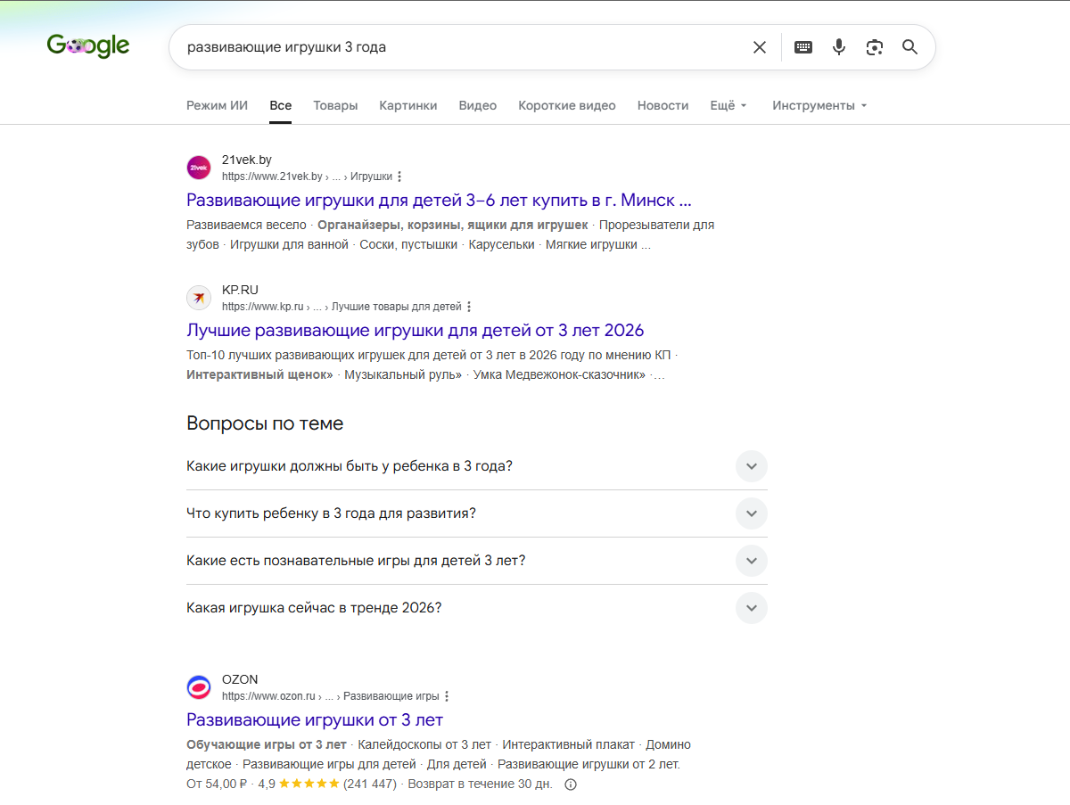 SEO детских товаров SEO детских товаров