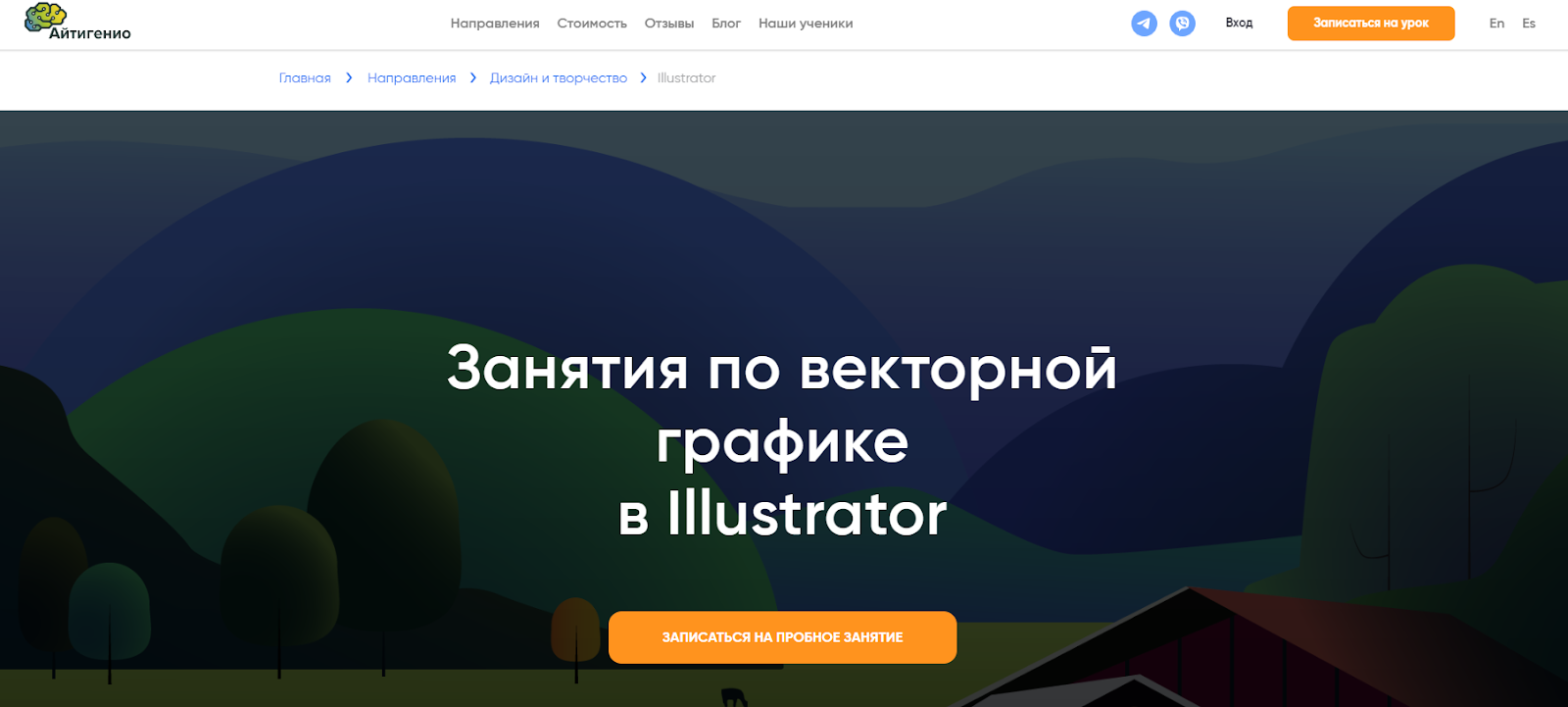 Обучение Illustrator | Айтигенио