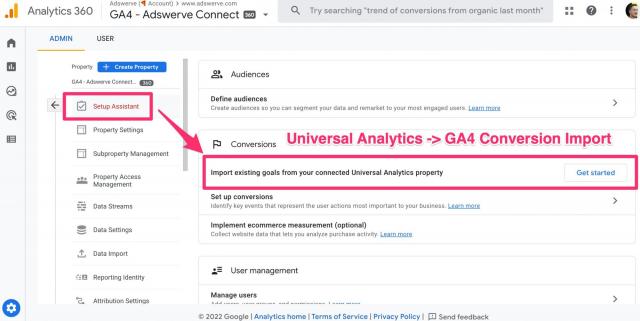 Google запустил инструмент импорта целей из Universal Analytics в Google Analytics 4