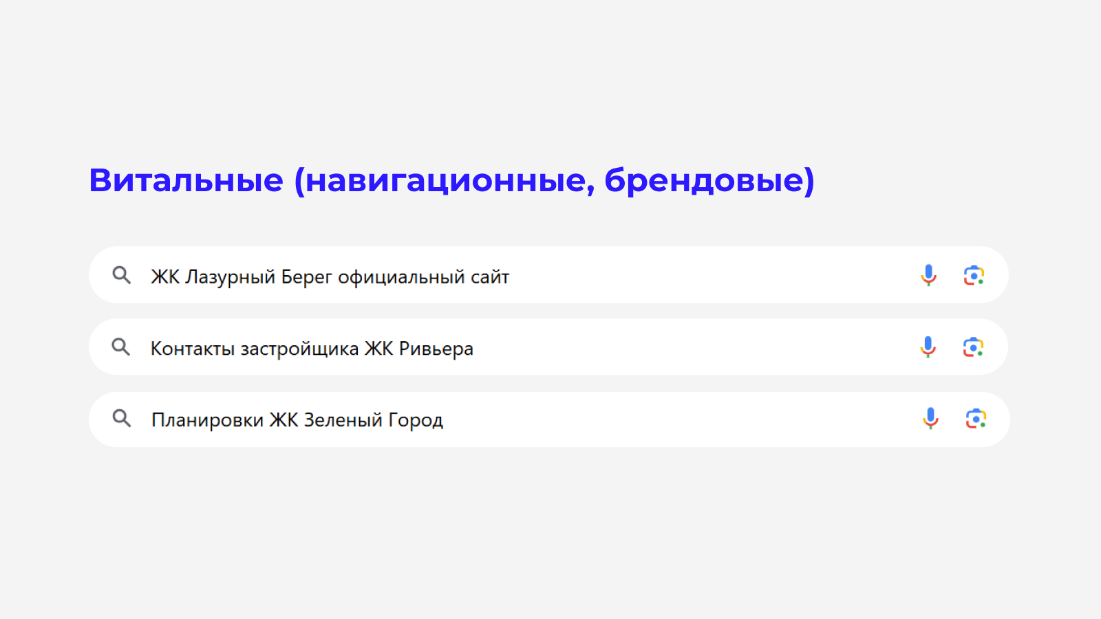 Витальные (навигационные, брендовые) запросы