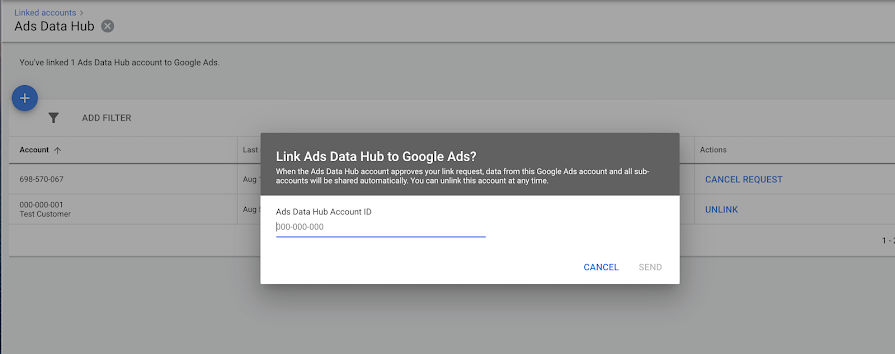 Google Ads интеграция с Ads Data Hub
