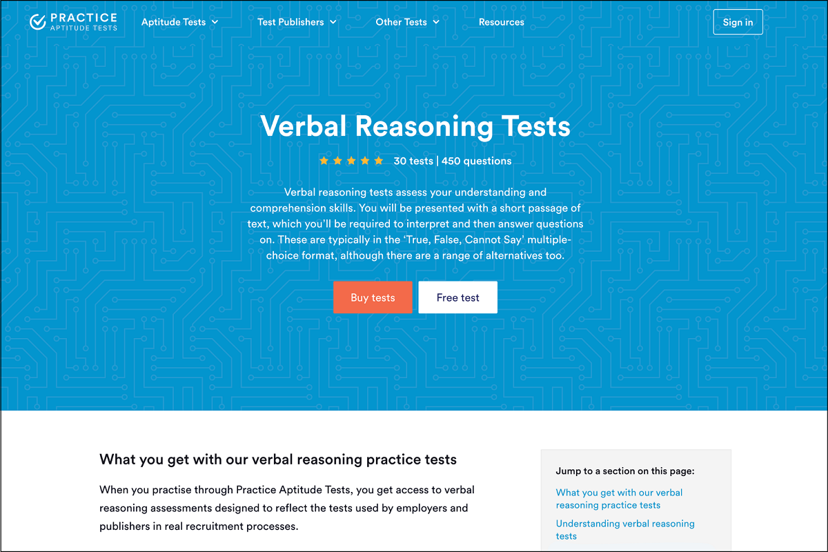 Practice Aptitude Tests 