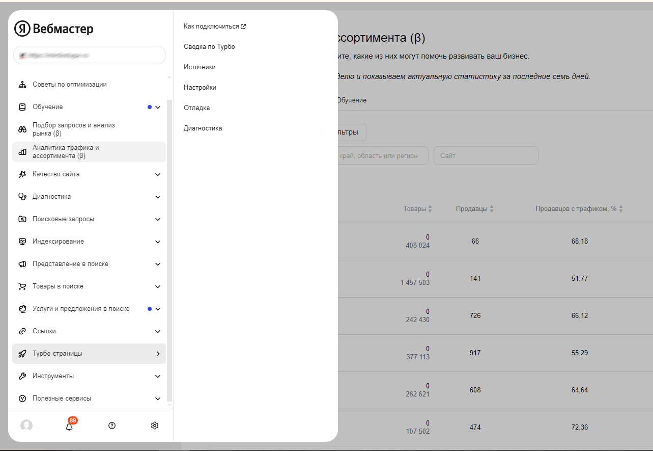 Яндекс Вебмастер