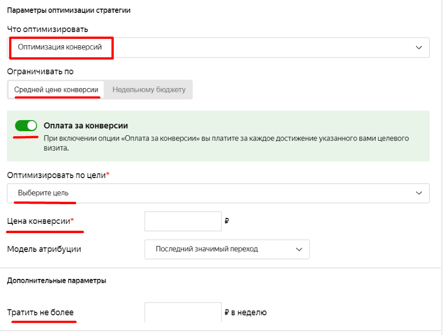 Автоматические стратегии Яндекс.Директ