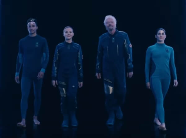 Компания Ричарда Бренсона Virgin Galactic представила костюм для космических туристов, которые отправятся в суборбитальный полет на корабле Unity