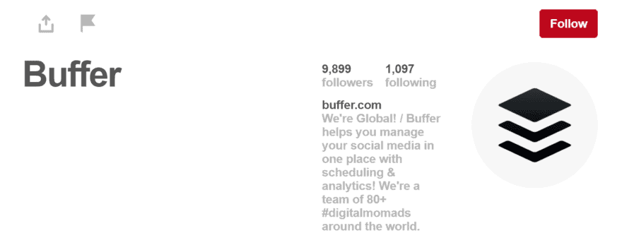 Ссылка в профиле Pinterest