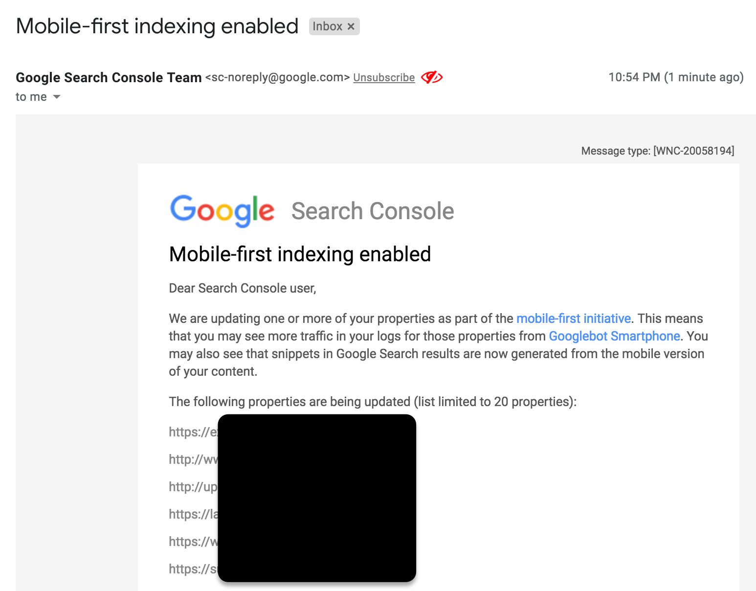 Google стал объединять оповещения о переходе на mobile-first 