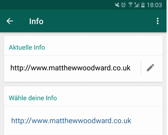 Ссылка в WhatsApp