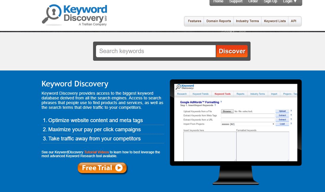 Инструмент подбора ключевых слов Keyword Discovery