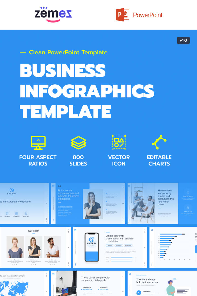 Business with flexible infographics