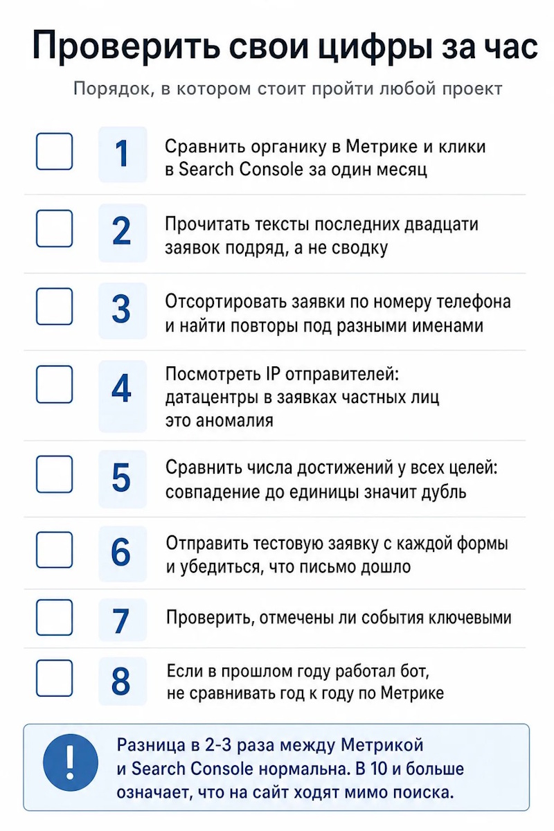 Проверить свои цифры за час