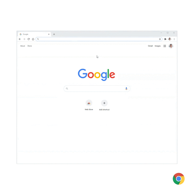 Все расширения Google Chrome сгруппированы под одним значком в виде пазла