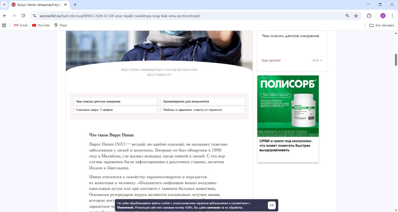 Пример рекламы