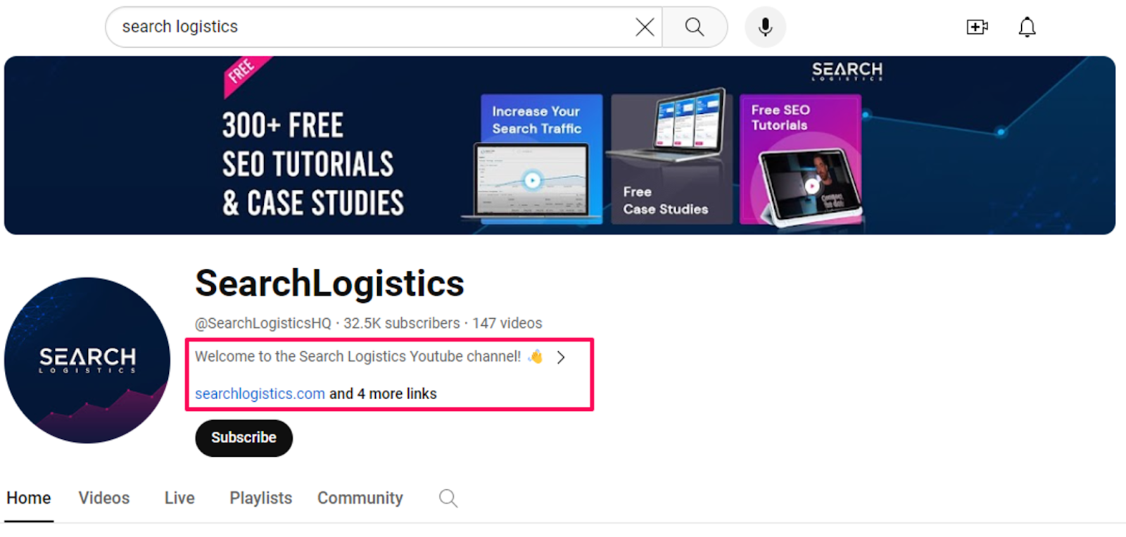 Ссылки в YouTube