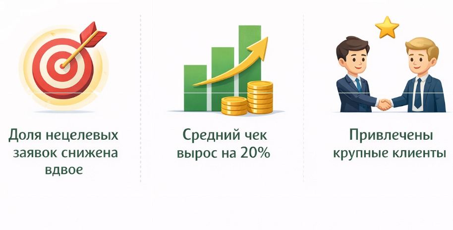Результаты продвижения