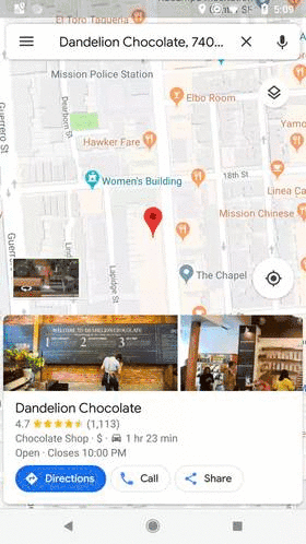 Google Карты позволят подписываться на новости заведений