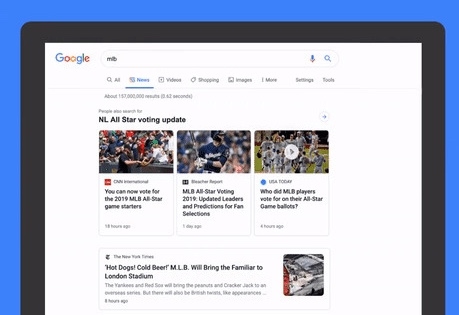 Google обновил дизайн «Новостей» на десктопах