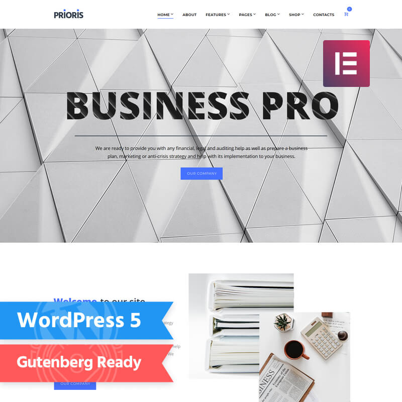 WordPress-шаблон Prioris