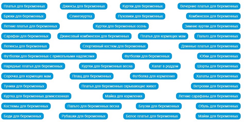 dochkisinochki.ru - блок «Популярные категории»