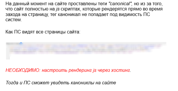 Отрывок из аудита клиенту