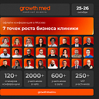  Конференция GrowthMED приглашает обсудить «7 точек роста бизнеса клиники»